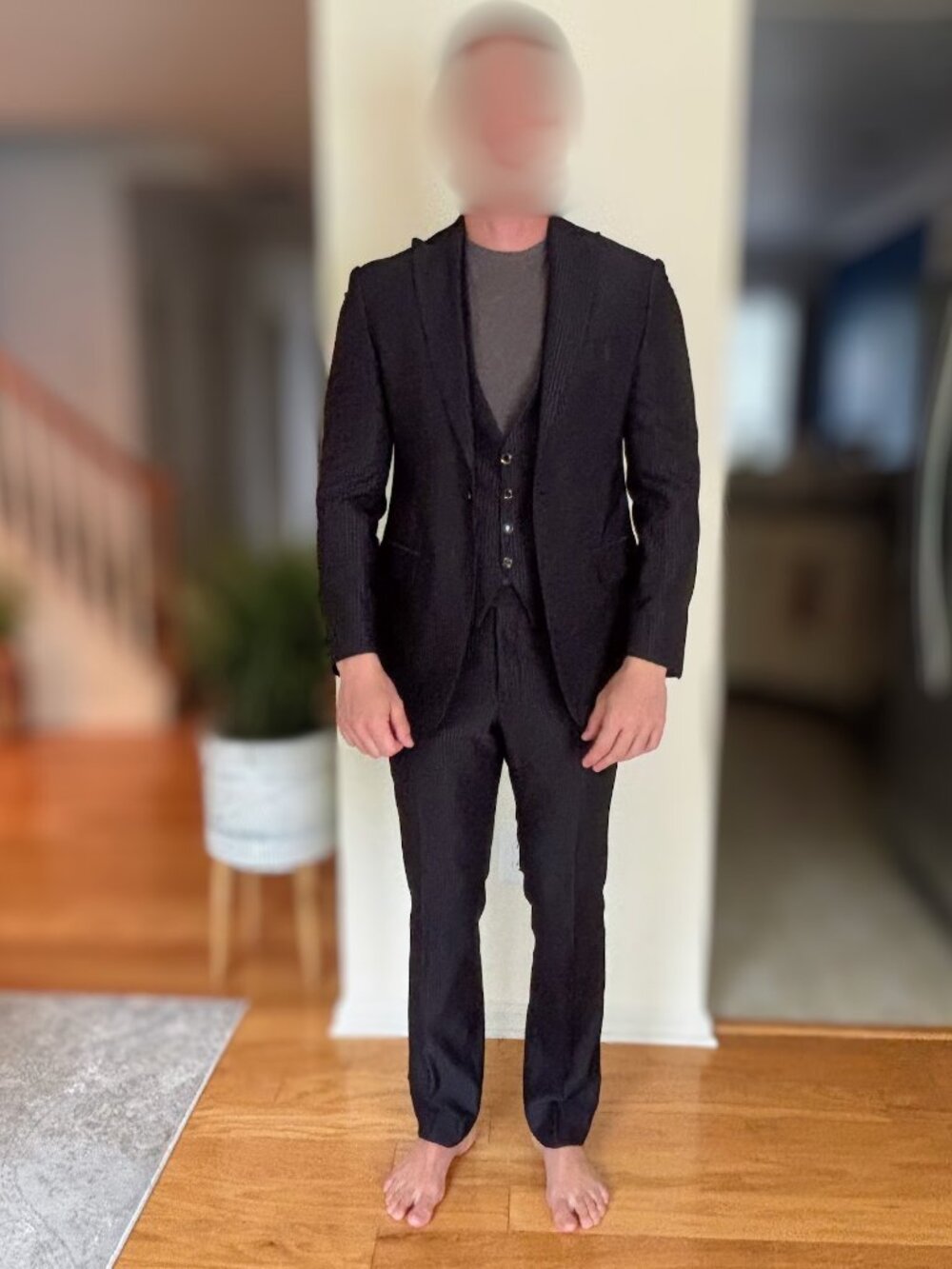 Italian designer 3-piece suit